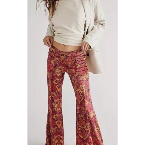 Free People FREE PEOPLE HOLD ME CLOSER BELL BOTTOMS Size S - Picture 1 of 12